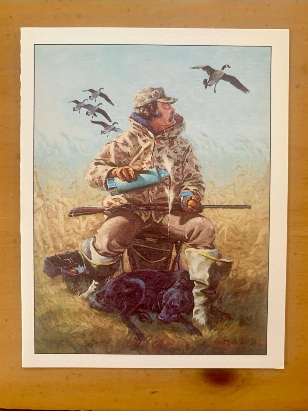 William Koelpin Coffee Break Hunting Note Cards Set of 2